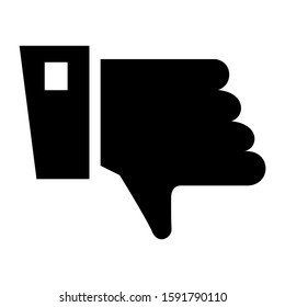 dislike icon isolated sign symbol vector illustration - high quality black style vector icons
