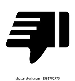 dislike icon isolated sign symbol vector illustration - high quality black style vector icons
