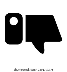 dislike icon isolated sign symbol vector illustration - high quality black style vector icons
