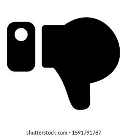 dislike icon isolated sign symbol vector illustration - high quality black style vector icons

