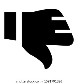dislike icon isolated sign symbol vector illustration - high quality black style vector icons
