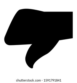 dislike icon isolated sign symbol vector illustration - high quality black style vector icons
