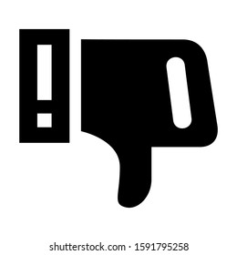 dislike icon isolated sign symbol vector illustration - high quality black style vector icons
