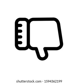 dislike icon isolated sign symbol vector illustration - high quality black style vector icons

