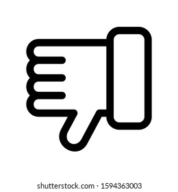 dislike icon isolated sign symbol vector illustration - high quality black style vector icons
