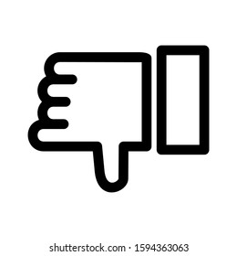 dislike icon isolated sign symbol vector illustration - high quality black style vector icons
