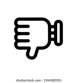 dislike icon isolated sign symbol vector illustration - high quality black style vector icons
