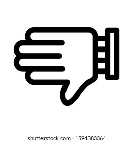 dislike icon isolated sign symbol vector illustration - high quality black style vector icons
