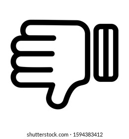 dislike icon isolated sign symbol vector illustration - high quality black style vector icons
