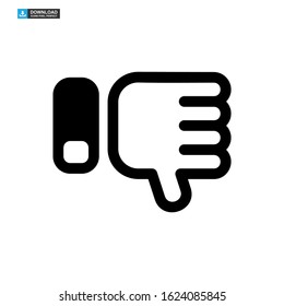 dislike icon isolated sign symbol vector illustration - high quality black style vector icons

