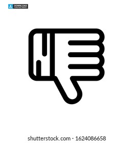 dislike icon isolated sign symbol vector illustration - high quality black style vector icons
