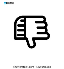dislike icon isolated sign symbol vector illustration - high quality black style vector icons
