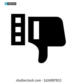 dislike icon isolated sign symbol vector illustration - high quality black style vector icons
