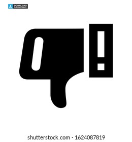 dislike icon isolated sign symbol vector illustration - high quality black style vector icons
