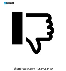 dislike icon isolated sign symbol vector illustration - high quality black style vector icons
