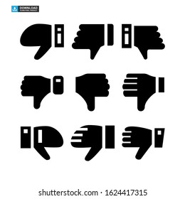 dislike icon isolated sign symbol vector illustration - Collection of high quality black style vector icons
