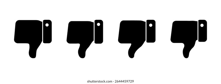 Dislike icon logo design. dislike sign and symbol. Hand with thumb down