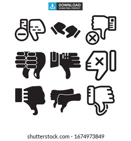 dislike icon or logo isolated sign symbol vector illustration - Collection of high quality black style vector icons
