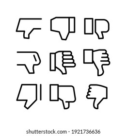 icono de disgusto o logotipo símbolo de signo aislado ilustración vectorial - Colección de iconos vectoriales de estilo negro de alta calidad
