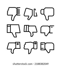 dislike icon or logo isolated sign symbol vector illustration - Collection of high quality black style vector icons
