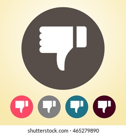 Dislike Icon in round shape.