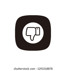 Dislike icon sign symbol