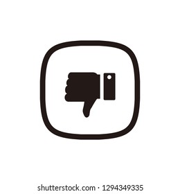 Dislike icon sign symbol