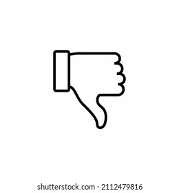 Dislike icon. dislike sign and symbol. Hand with thumb down