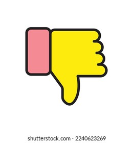 Dislike Icon Simple Vector Illustration