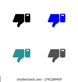 nicht wie Icon Stock Vektor Illustration flach Design.