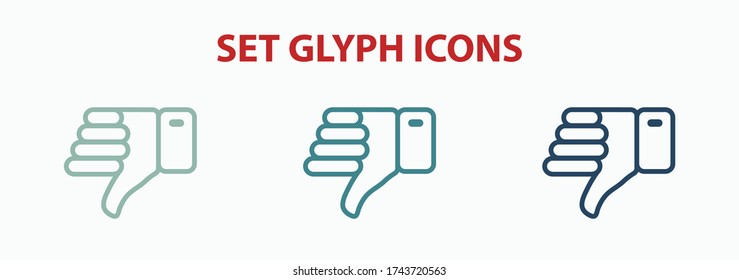 dislike icon stock vector illustration flat design.
