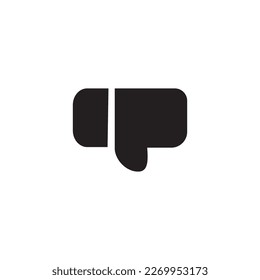 The dislike icon symbol is the opposite of the like icon
