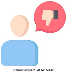 Dislike icon symbol. Vector illustration