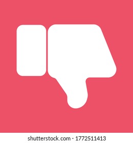 Dislike icon. Thumb up icon symbol. vector illustration