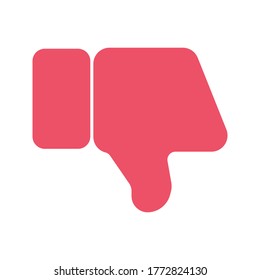 No me gusta el icono. Subir símbolo de icono. ilustración vectorial