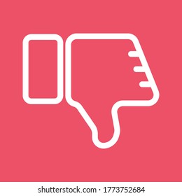 Dislike icon. Thumb up icon symbol. vector illustration