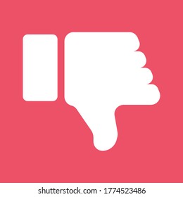Dislike icon. Thumb up icon symbol. vector illustration