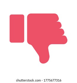 No me gusta el icono. Subir símbolo de icono. ilustración vectorial