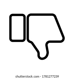 Dislike icon. Thumb up icon symbol. vector illustration