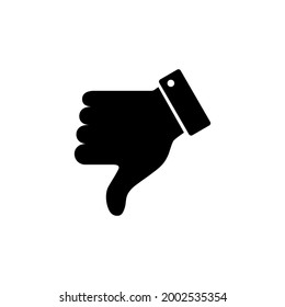 Dislike icon. Thumbs down sign and symbol. Hand dislike
