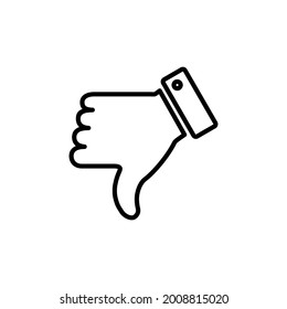 Dislike icon. Thumbs down sign and symbol. Hand dislike