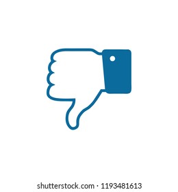 dislike icon. thumbs down Symbol vector
