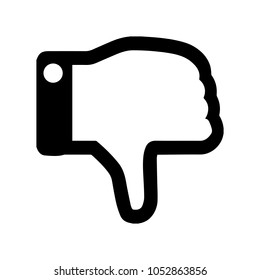 dislike icon, thumbs, unlike