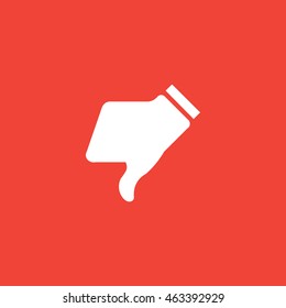 Dislike icon in trendy flat style background, image jpg, vector eps, flat web, material icon, UI illustration