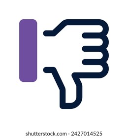 dislike icon. vector dual tone icon for your website, mobile, presentation, and logo design.