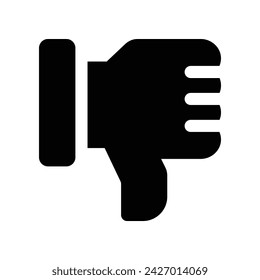dislike icon. vector glyph icon for your website, mobile, presentation, and logo design.