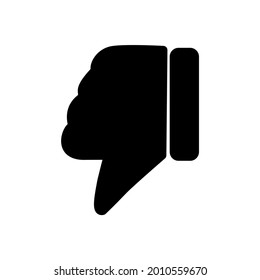 desagradar la ilustración vectorial de icono del proyecto