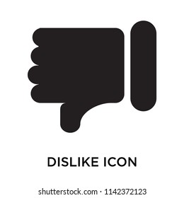 Dislike icon vector isolated on white background for your web and mobile app design, Dislike logo concept