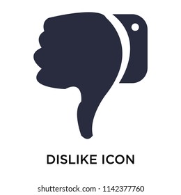 Dislike icon vector isolated on white background for your web and mobile app design, Dislike logo concept