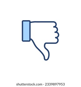 Dislike icon vector. dislike sign and symbol. Hand with thumb down